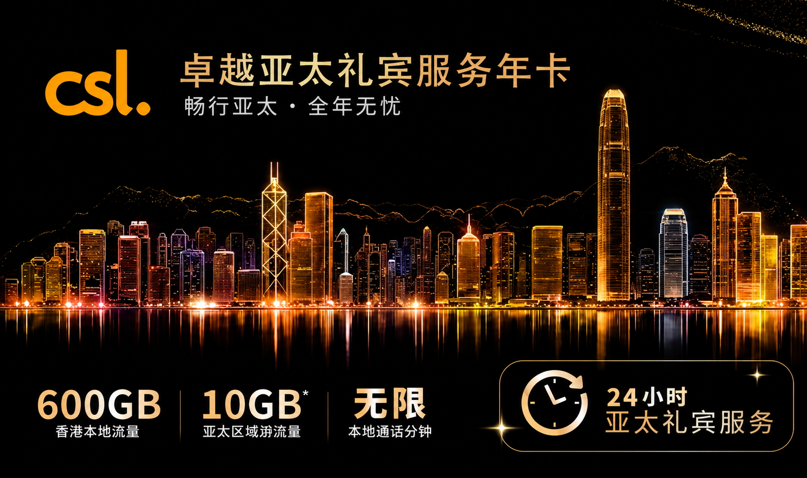 CSL Black Gold Asia-Pacific Concierge Annual SIM