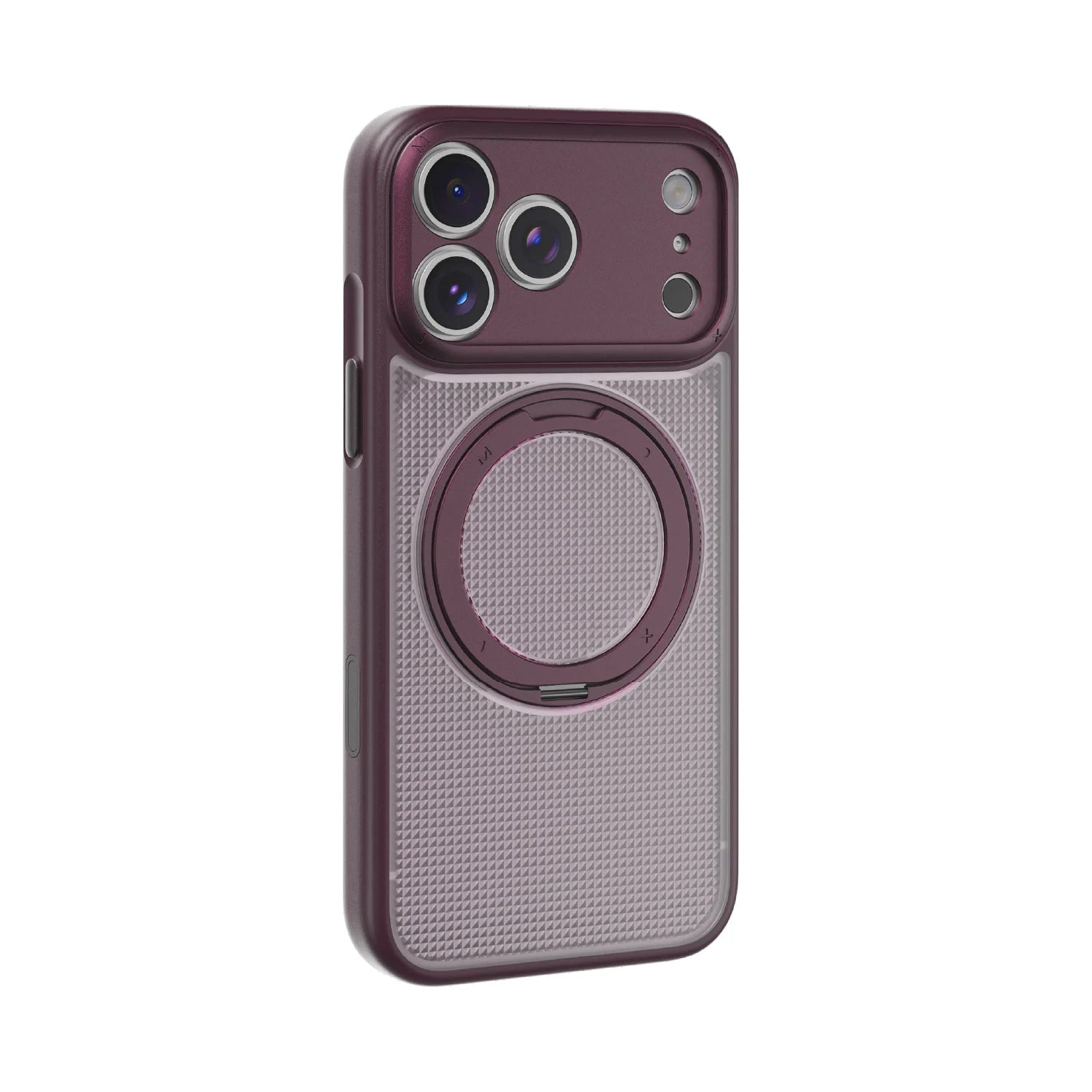 MOMAX SŌMA Crystal Magnetic 360° Roller Case — MF · 暮櫻紅 / iPhone 18 Pro