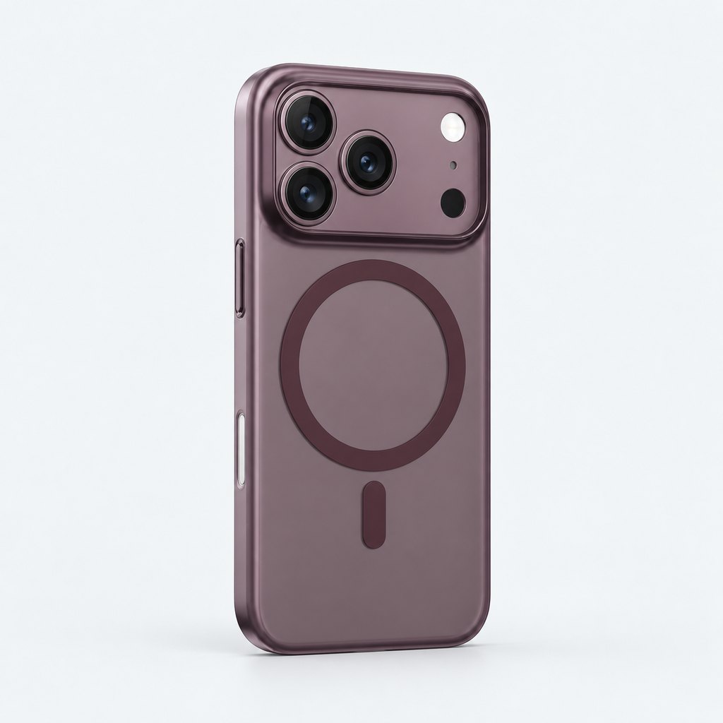 SŌMA Slim case in Dusky Cherry on iPhone 18 Pro