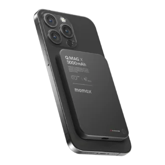 MOMAX Q.Mag X Battery Pack — IP116A · 5000mAh · black