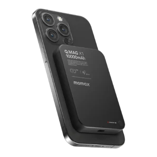 MOMAX Q.Mag X1 Battery Pack — IP117A · 10000mAh · black