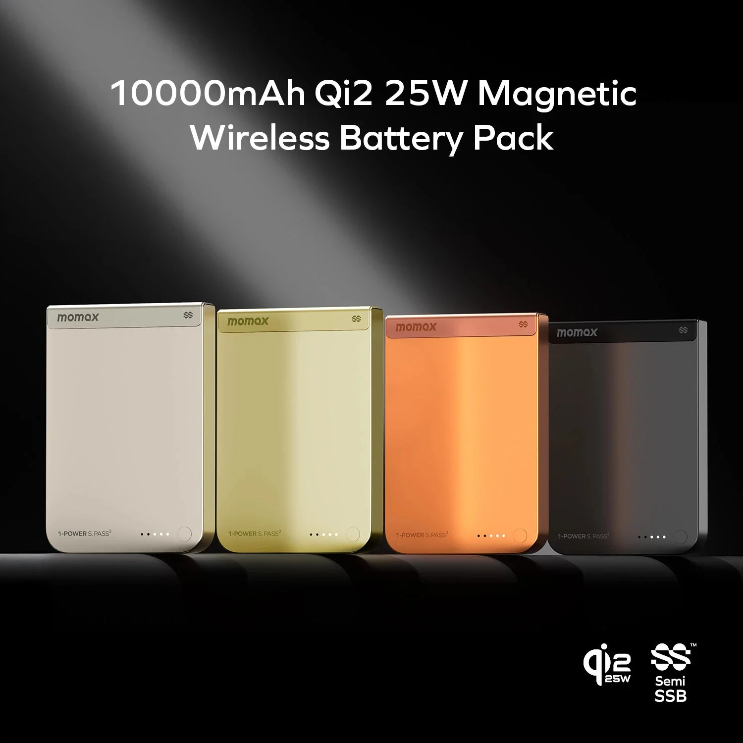 1-Power S.Pass² 10000mAh Semi SSB Magnetic Wireless Battery Pack (CCC) — official image 2