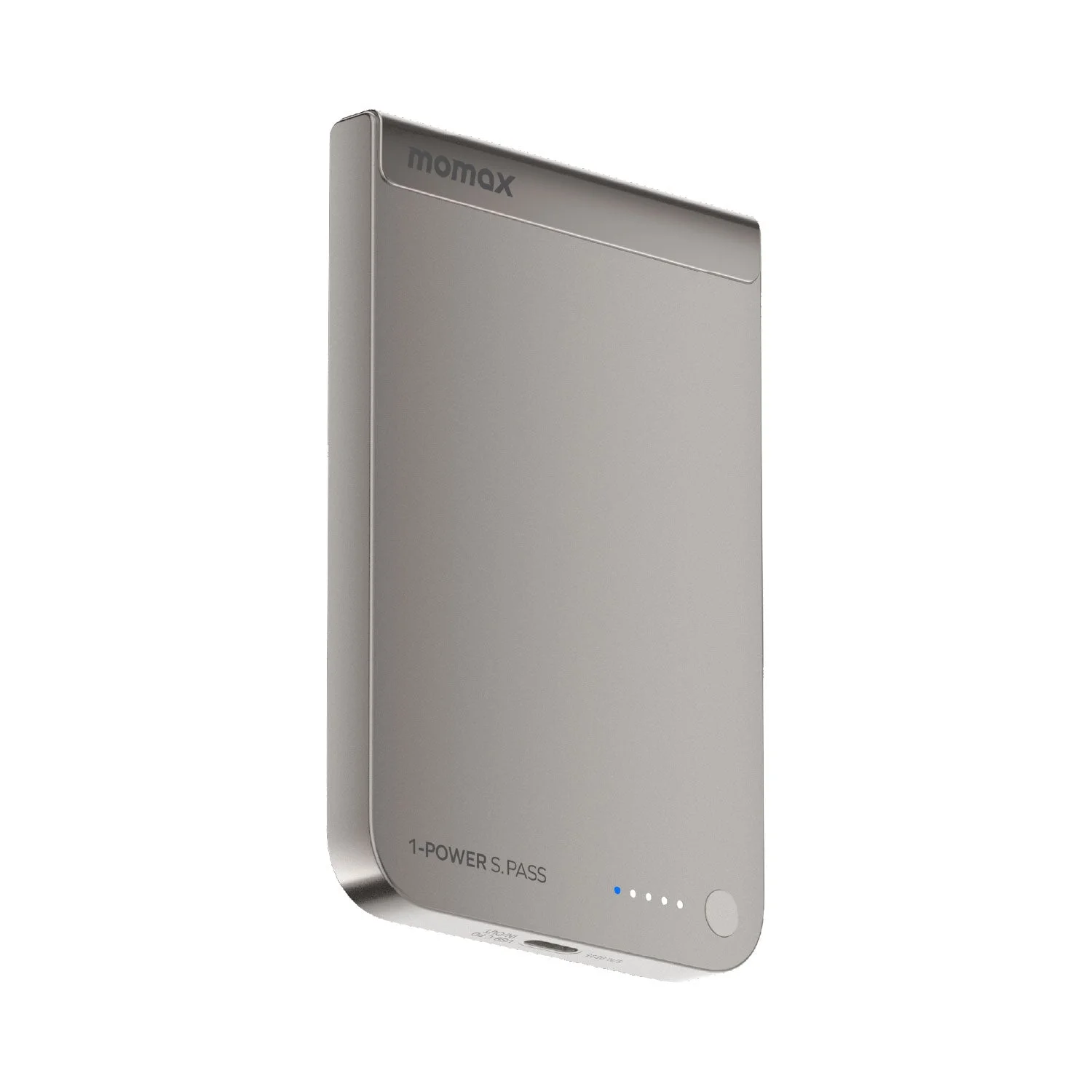 MOMAX 1-Power S.Pass Battery Pack — IP161 · 5000mAh · Titanium