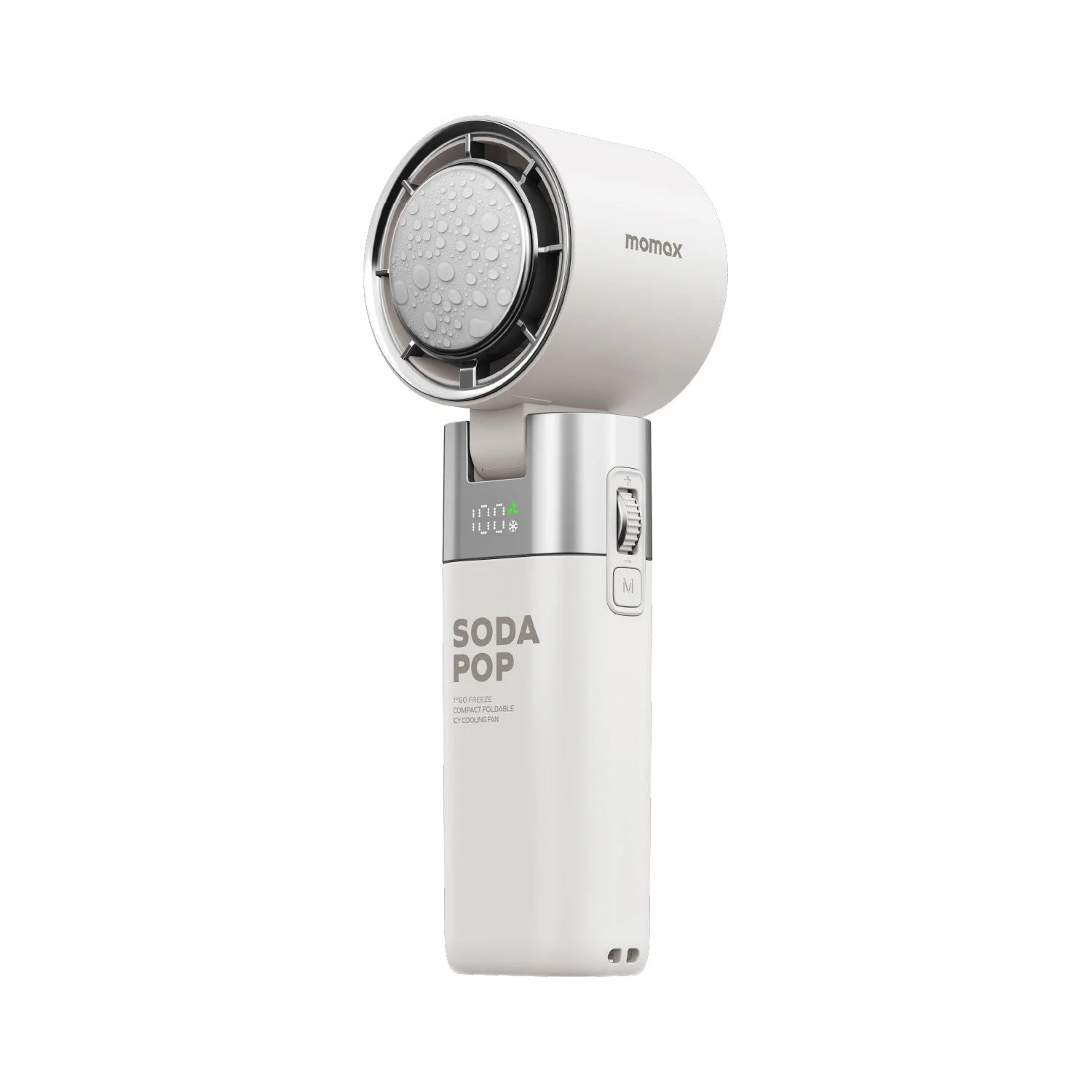 MOMAX 1°GO FREEZE Compact Foldable Icy Cooling Fan — IF21 · White