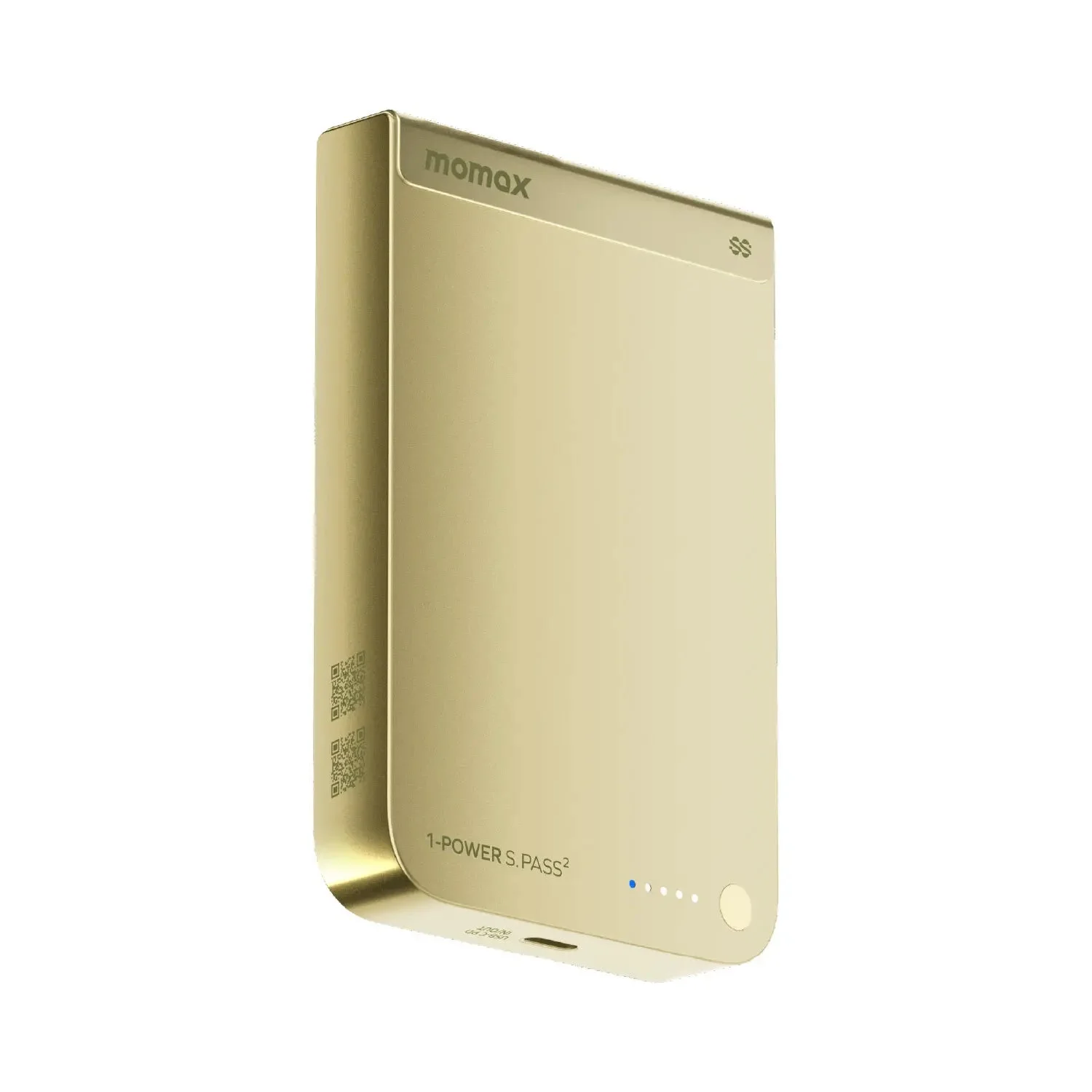 MOMAX 1-Power S.Pass2 Battery Pack — IP163Q22 · 10000mAh · Yellow
